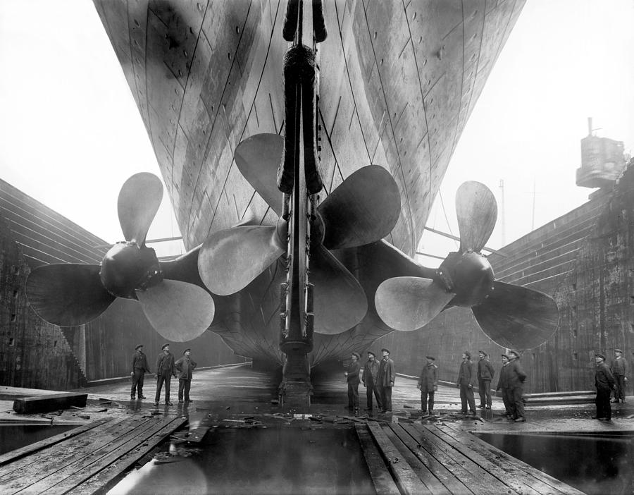 RMS Titanic Propellers Photograph by War Is Hell Store