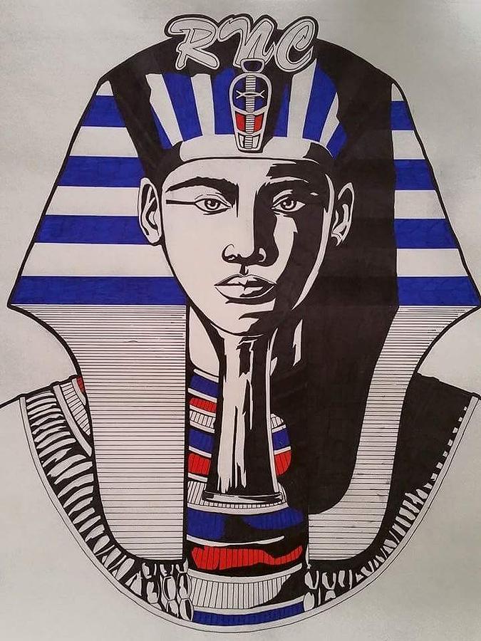 RNC Pharaoh Drawing by Benny Franco.