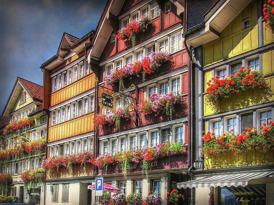 Row of Swiss Houses Photograph by Hanny Heim