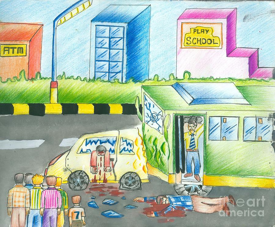 AmanNagar_artist Sketch on road safety , road safety post , road safety  sketch , road safety poster , sketch or … | Poster drawing, Road safety,  Road safety poster