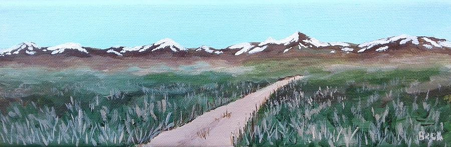 Road From Manzanar Painting by Katherine Young-Beck