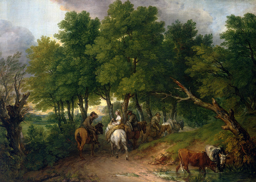Road from Market  Painting by Thomas Gainsborough