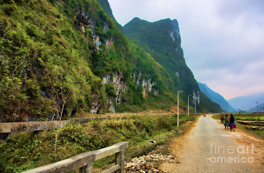 Road in Ha Giang Vietnam  Photograph by Chuck Kuhn