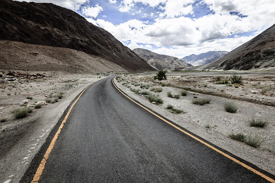 Road in Himalayas Photograph by Alexey Stiop