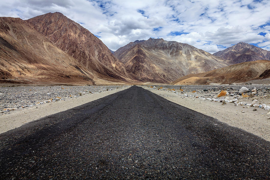 Road In Nubra Valley Photograph