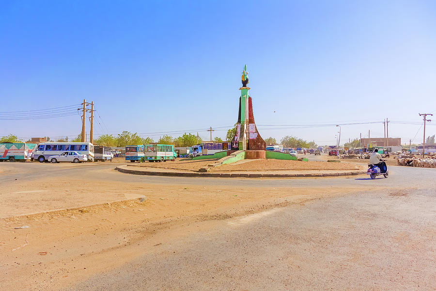 Road intersection in Sudan Photograph by Marek Poplawski