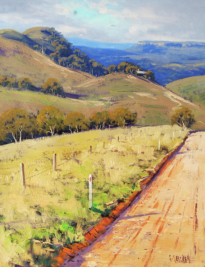 Nature Painting - Road into the Kanimbla valley by Graham Gercken