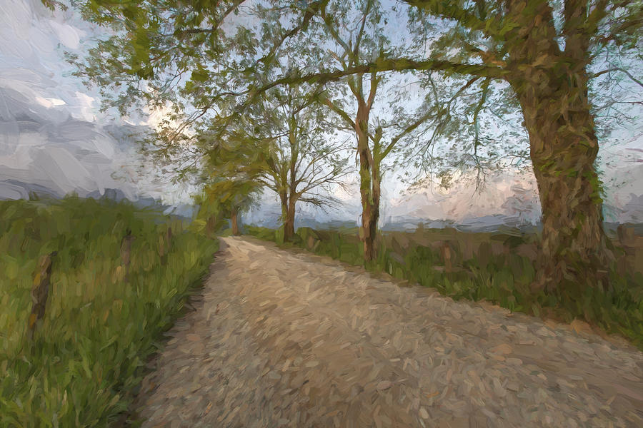Mountain Digital Art - Road not Traveled III by Jon Glaser