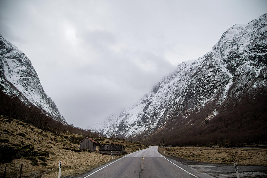 Road of Norway Photograph by Aldona Pivoriene