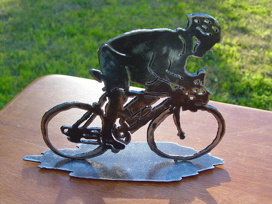 Bicycle Sculpture - Road race by Steve Mudge