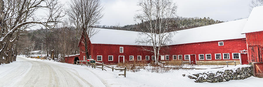 Road Side Barn in Winter Photograph by Tim Kirchoff