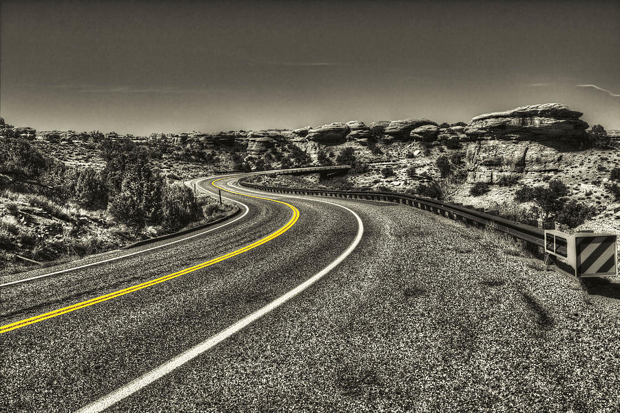 Road through Canyonlands National Park Photograph by Roger Passman