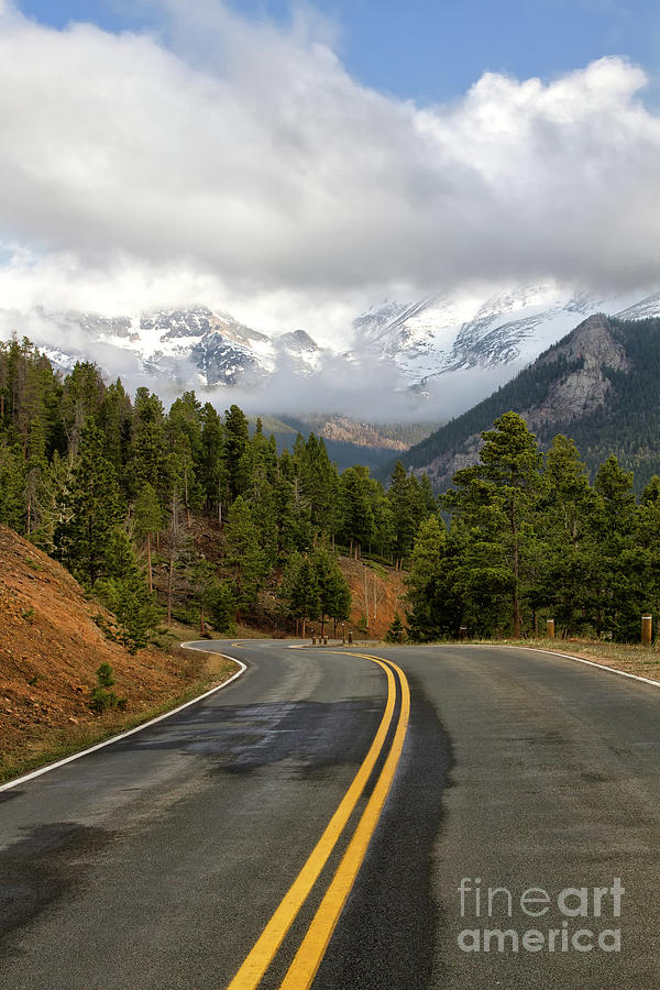 Road through Rocky Mountain National park Photograph by Ronda Kimbrow