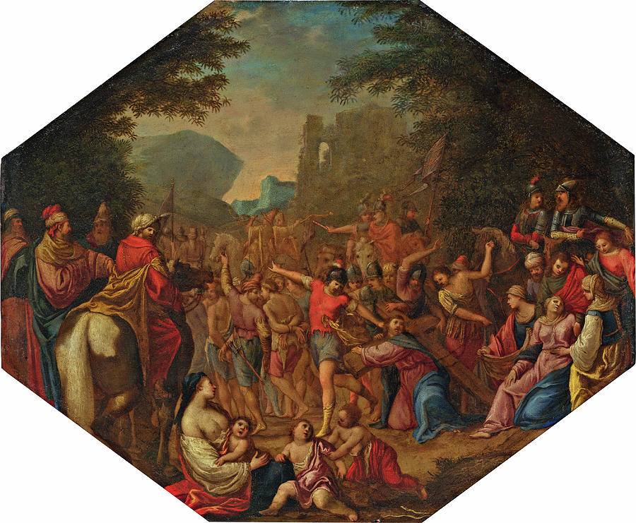 Road to Calvary Painting by Circle of Claude Deruet