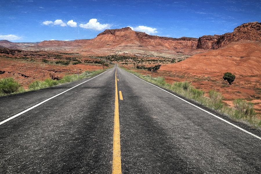 National Parks Photograph - Road To Capital Reef N P by Donna Kennedy