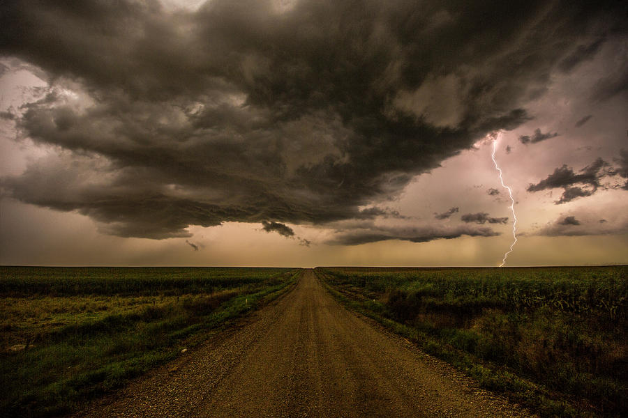Bolt Photograph - Road to Chaos  by Aaron J Groen