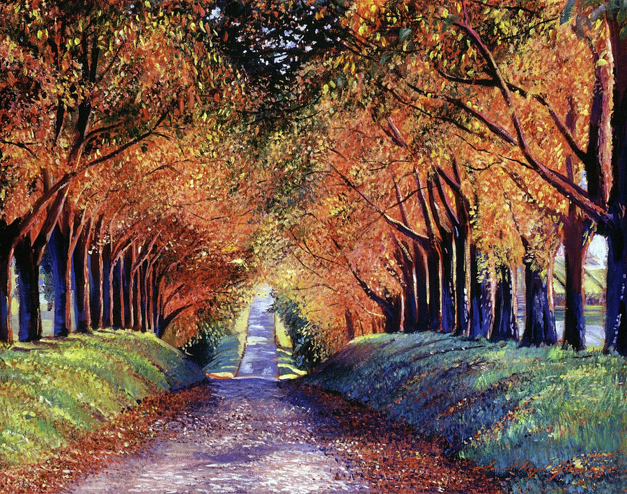 Road To Cognac Painting by David Lloyd Glover | Fine Art America