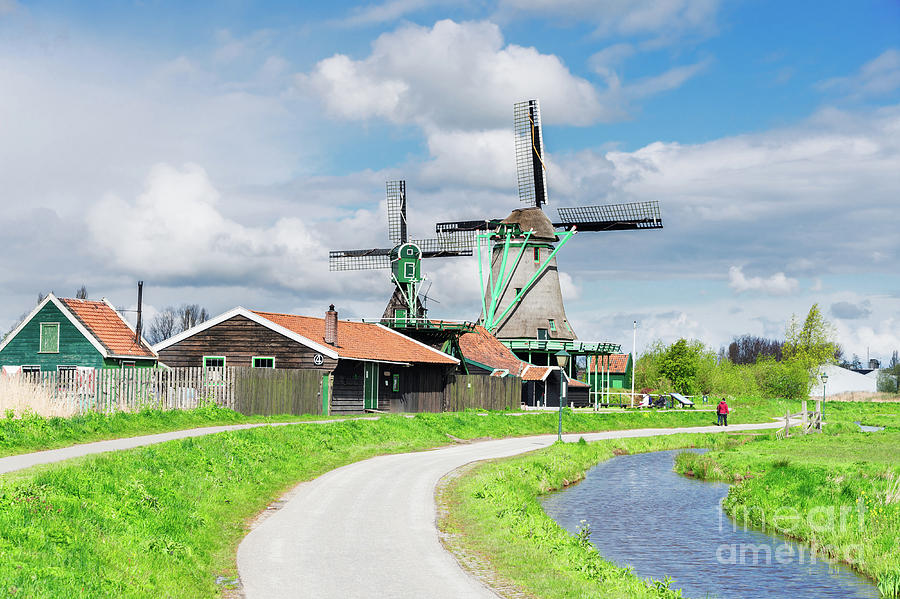 Road to Dutch Windmills Photograph by Anastasy Yarmolovich