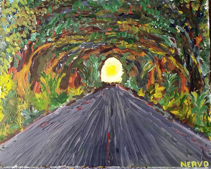 Tree Painting - Road to Heaven ? by Peter Nervo
