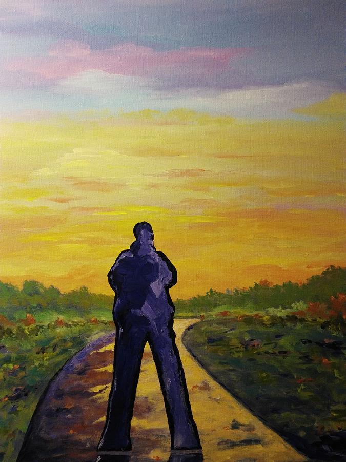 Road to heaven Painting by Ray Khalife