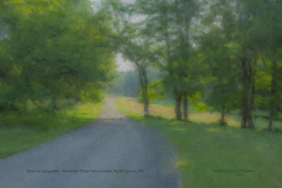 Road to Langwater Estate Painting by Bill McEntee