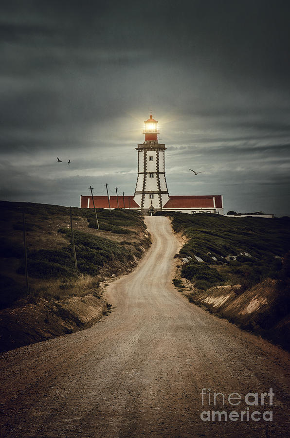 Road to Lighthouse Photograph by Carlos Caetano