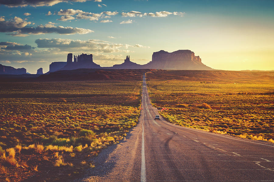 Road to Monument Valley Photograph by Teri Virbickis