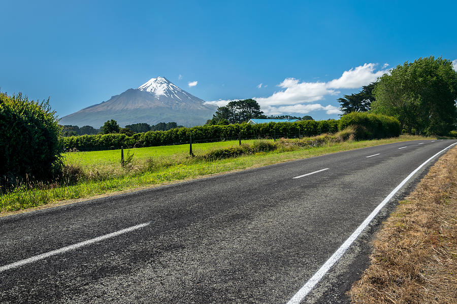 Road to Mount Taranaki Photograph by Martin Capek