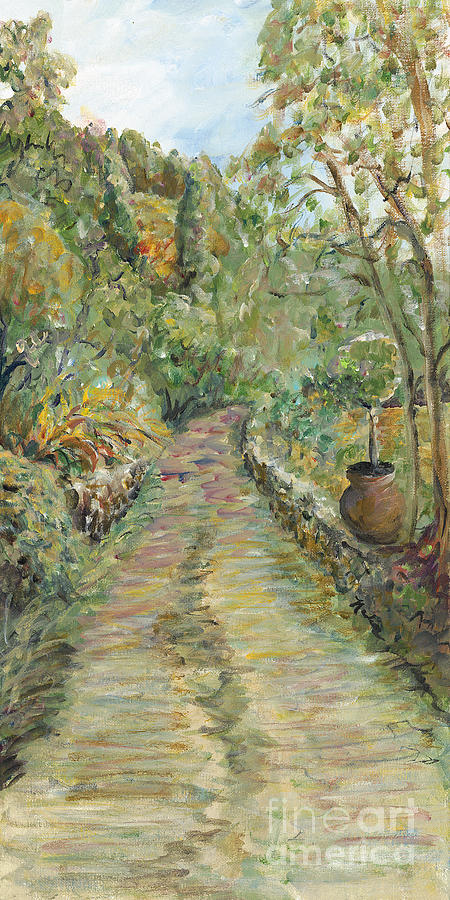 Road to Patrignone Painting by Nadine Rippelmeyer