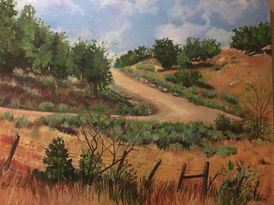 Road to Santa Fe  Painting by Gloria Smith