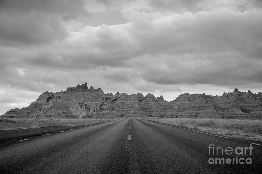 Road to the Badlands  BQ Photograph by Michael Ver Sprill