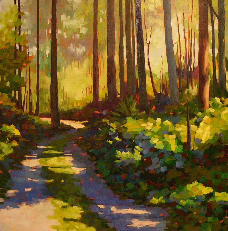 Tree Painting - Road to the Cabin by Mary McInnis