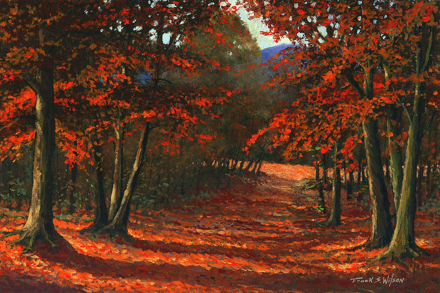 Tree Painting - Road To The Clearing by Frank Wilson