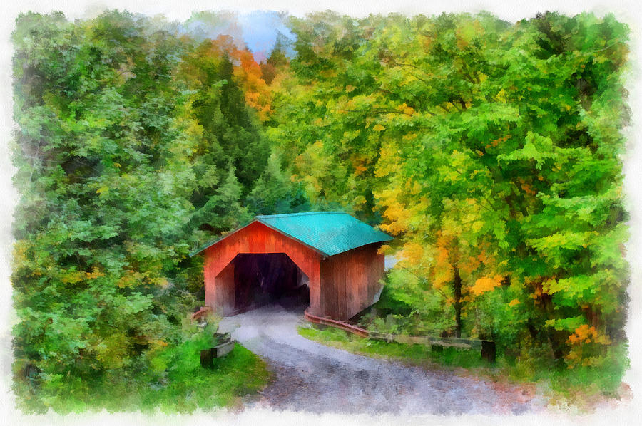 Road To The Covered Bridge Photograph