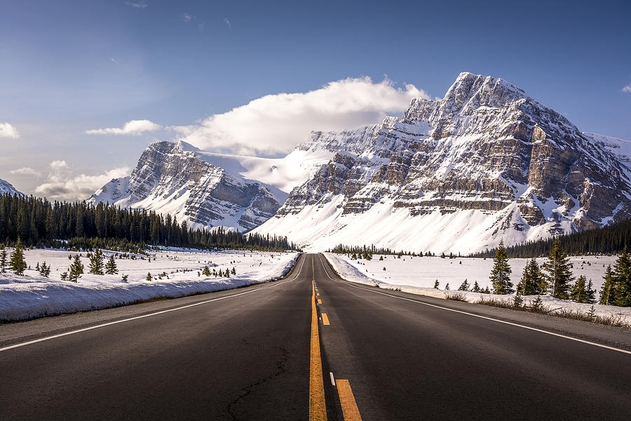 Road to the Mountains Photograph by Yves Gagnon
