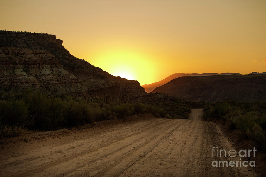 Zion National Park Photograph - Road to the Old Ghost Town by Diane Diederich
