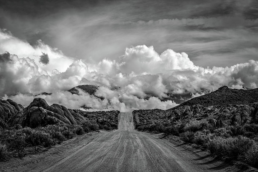 Black And White Photograph - Road to the Sky by Peter Tellone
