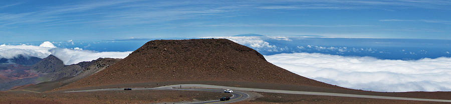 Road to the Top - Hawaiian Panorama Photograph by Bob Slitzan