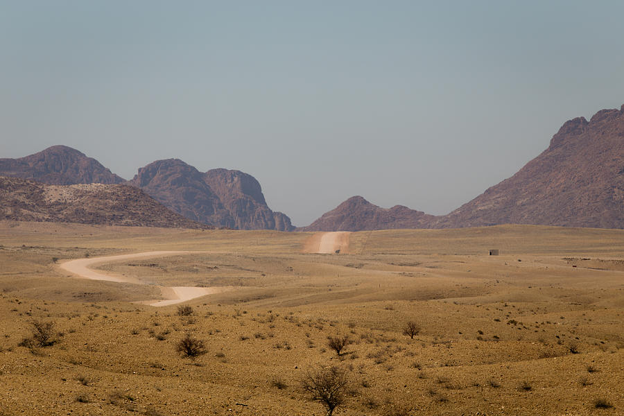 Namib Photograph - Road trip by Schalk Lombard