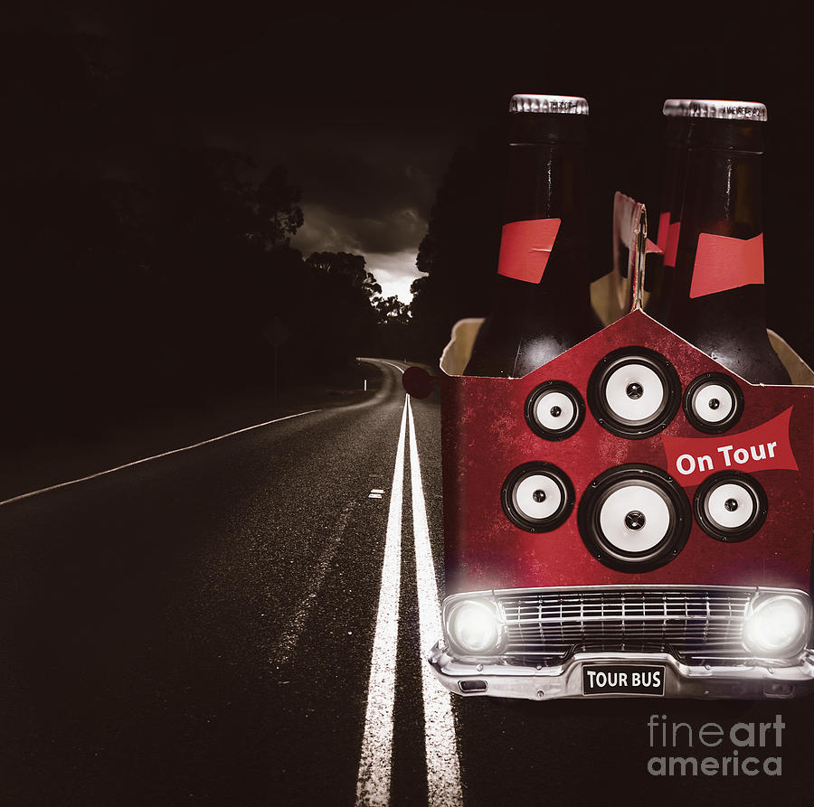 Roadies on beer festival tour Digital Art by Jorgo Photography