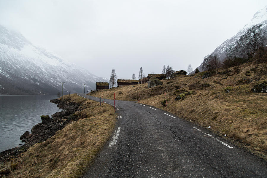 Transportation Photograph - Roads of Norway by Aldona Pivoriene