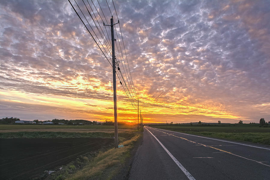 Roads Poles And Skies To Behold 2 Photograph by Angelo Marcialis