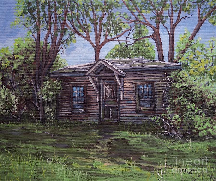 Roadside Cabin Painting by Reb Frost