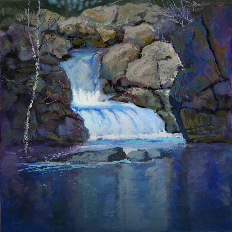 Roadside Falls Painting by Robert Bissett