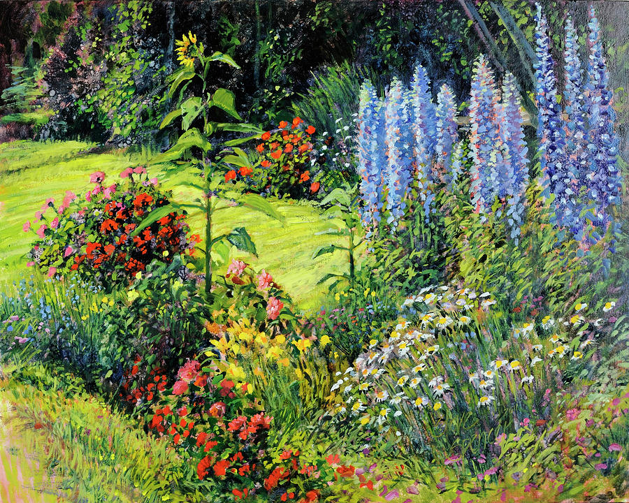 Roadside Garden Painting by Steve Spencer