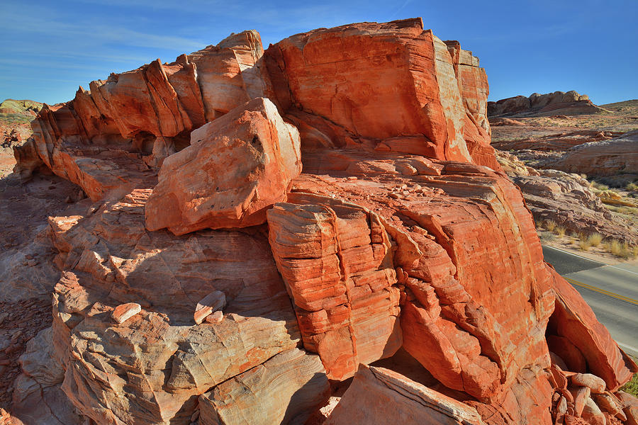 Roadside Sandstone Castle in Valley of Fire Photograph by Ray Mathis