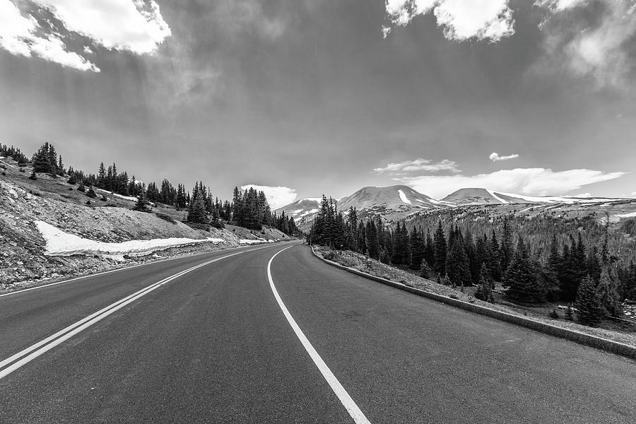 Road to the top of Rocky Mountain National Park  Photograph by John McGraw