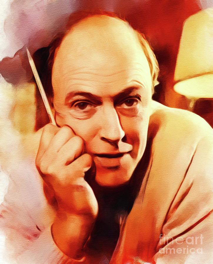 Roald Dahl, Literary Legend Painting by Esoterica Art Agency