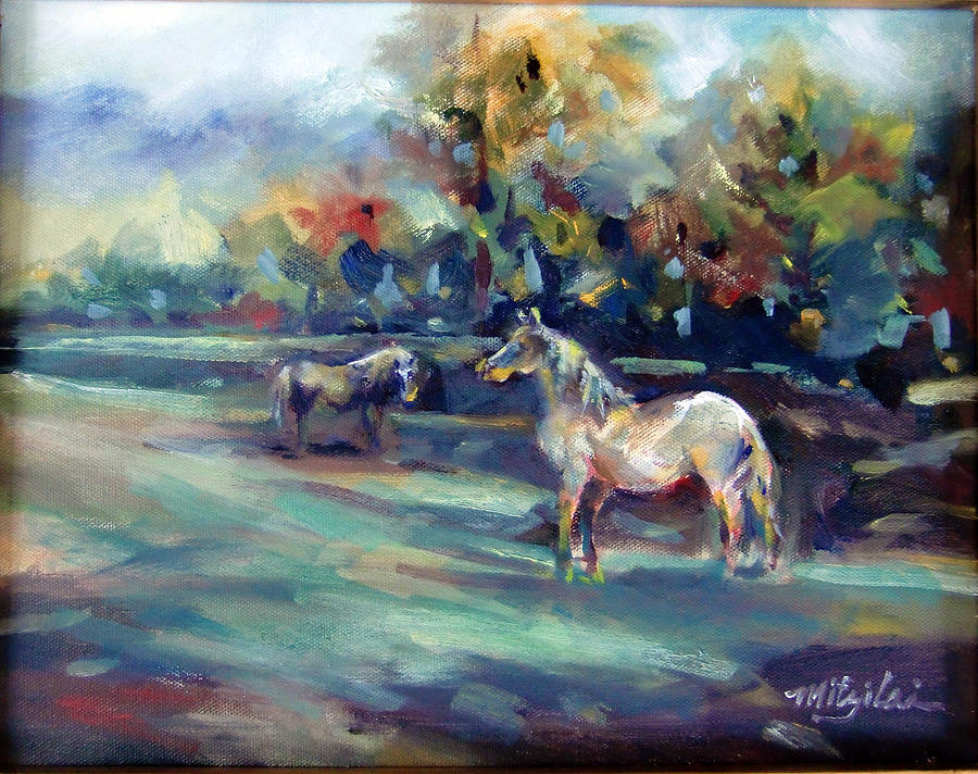 Horse Painting - Roaming Horse by Mitzi Lai