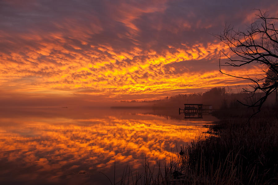 Roanoke Lake Fire by Don Keisling Roanoke Lake Fire by Don Keisling